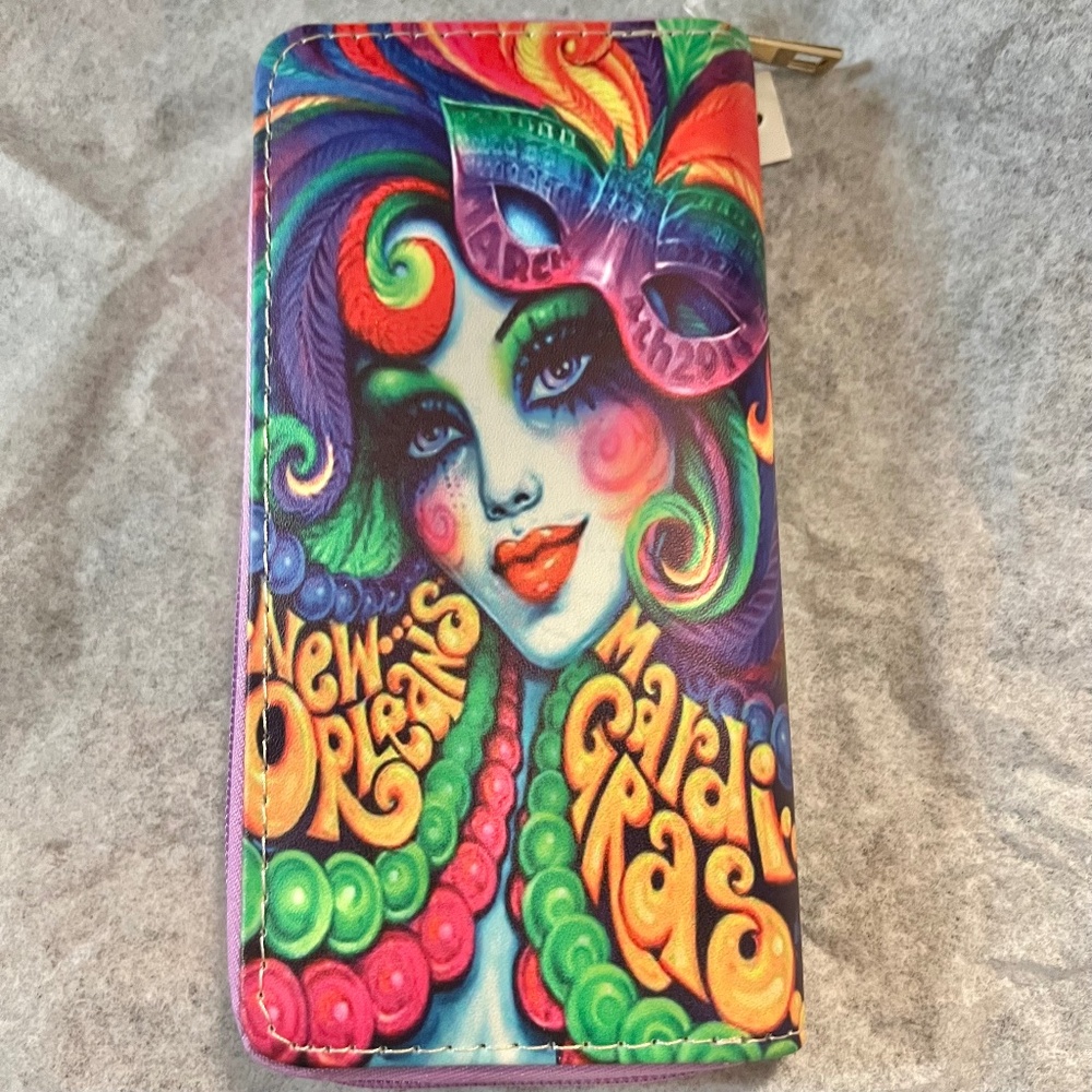 Brand New Mardi Gras Wallet